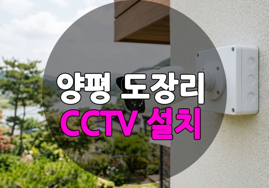 경기도 양평군 도장리 CCTV 설치