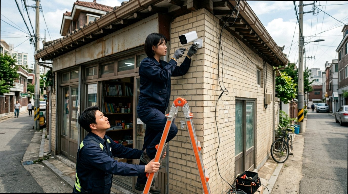 경기도 양평군 가현리 CCTV 설치 현대 CCTV 정밀 시공 작업 현장