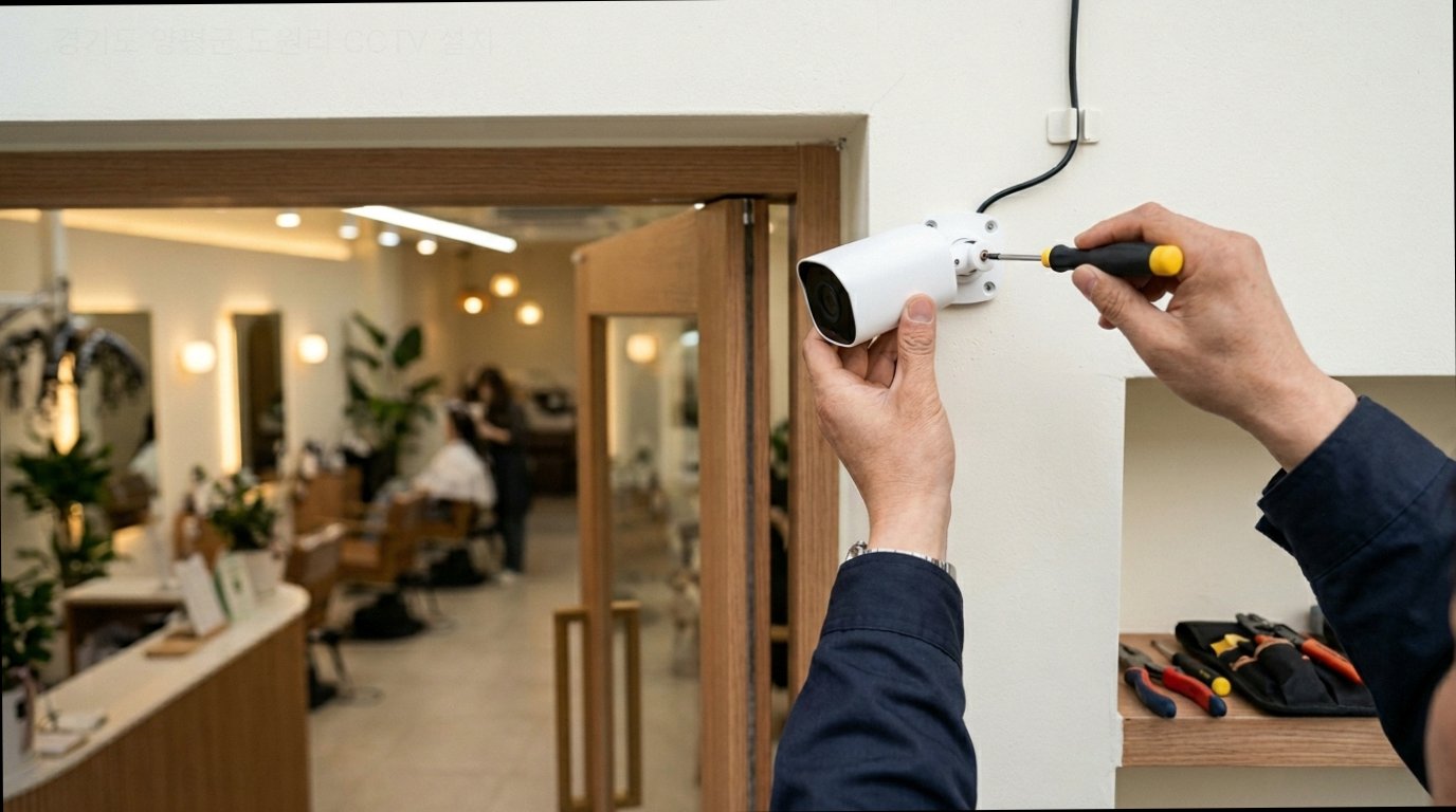 경기도 양평군 도원리 CCTV 설치 현대 CCTV 정밀 시공 작업 현장