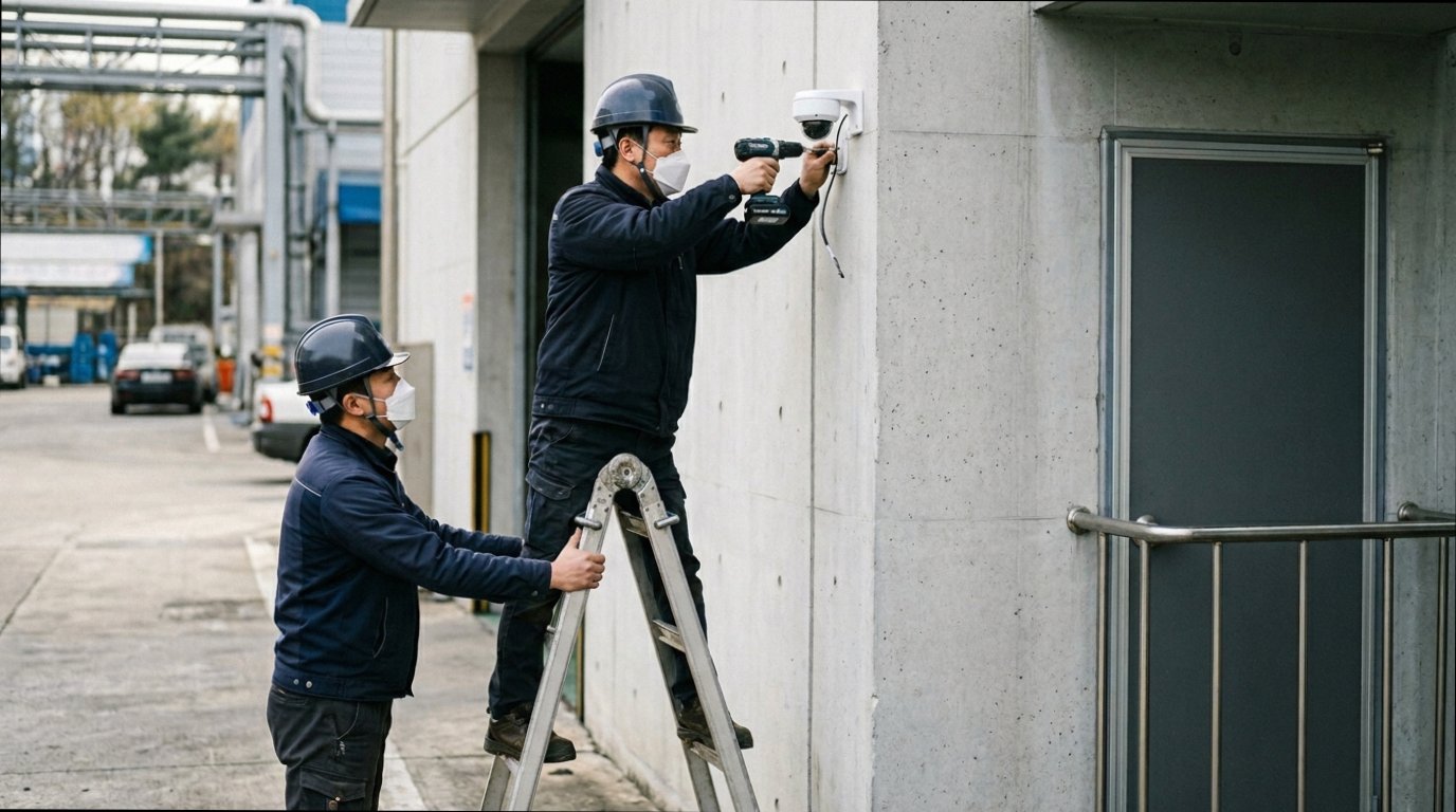 경기도 양평군 양동면 CCTV 설치 현대 CCTV 정밀 시공 작업 현장
