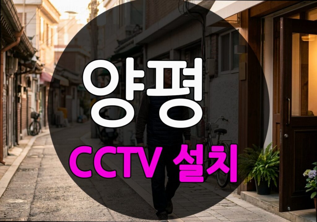 경기도 양평군 대평리 CCTV 설치