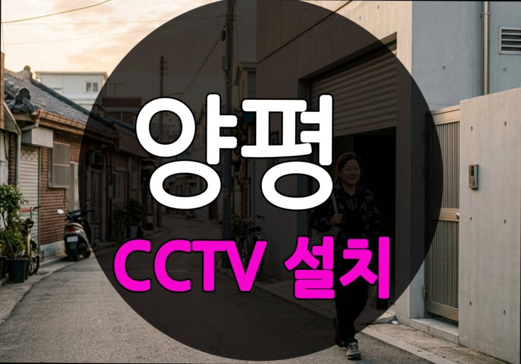 경기도 양평군 무왕리 CCTV 설치
