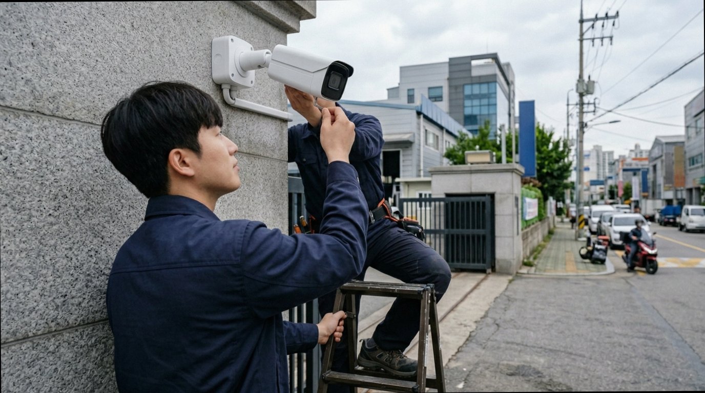 경기도 양평군 무왕리 CCTV 설치 현대 CCTV 정밀 시공 작업 현장