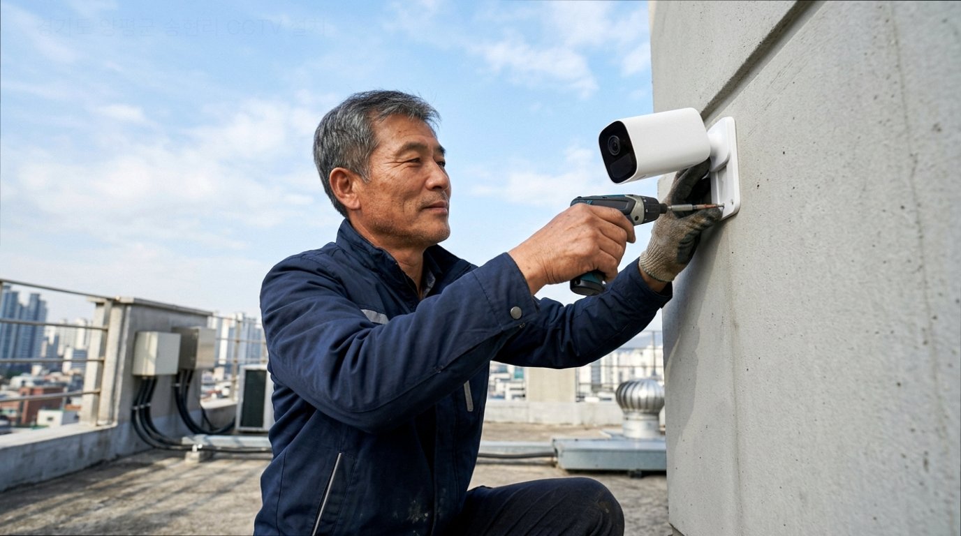  경기도 양평군 송현리 CCTV 설치 현대 CCTV 정밀 시공 작업 현장