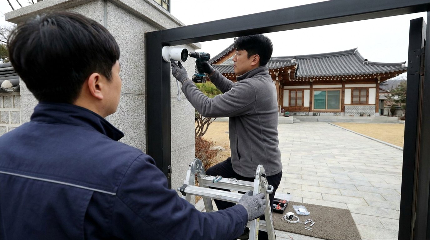 경기도 양평군 용문면 CCTV 설치 현대 CCTV 정밀 시공 작업 현장