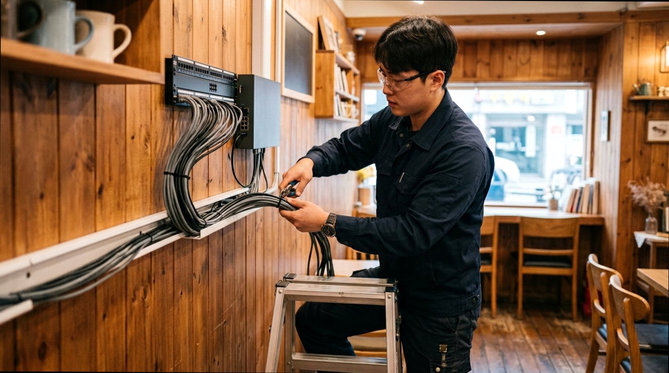 경기도 양평군 일신리 CCTV 설치 현대 CCTV 정밀 시공 작업 현장